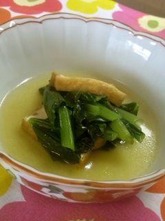 薬膳レシピ「小松菜の煮びたし」-レシピのメイン写真