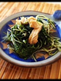 **簡単一品**水菜と油あげの煮浸し✾-レシピのメイン写真