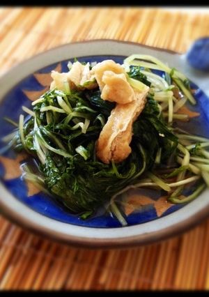 *＊簡単一品*＊水菜と油あげの煮浸し✾-レシピのメイン写真