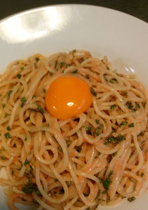 生パスタで明太子スパゲティ-レシピのメイン写真