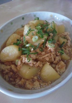 ☆ジャガ芋のトロ〜リ挽き肉あん煮込み☆-レシピのメイン写真