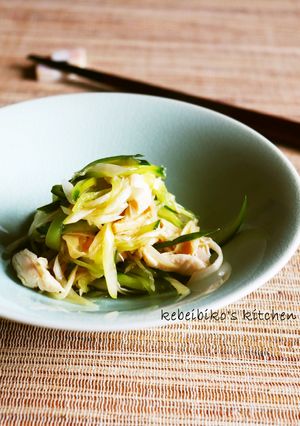 ささみと胡瓜の葱風味メンマで中華和え-レシピのメイン写真