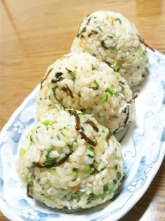 菜飯おむすび(玄米)-レシピのメイン写真