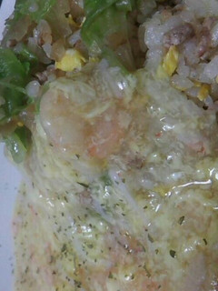 海老と蟹カマのメレンゲあんかけ炒飯-レシピのメイン写真