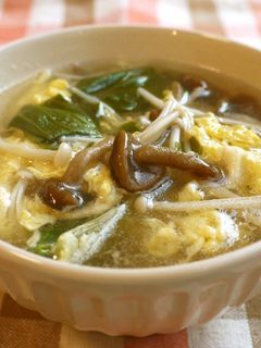 とろり♪なめことえのきの中華スープ-レシピのメイン写真