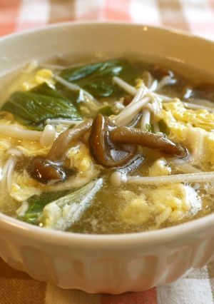とろり♪なめことえのきの中華スープ-レシピのメイン写真