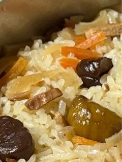 甘栗で簡単炊き込みご飯-レシピのメイン写真