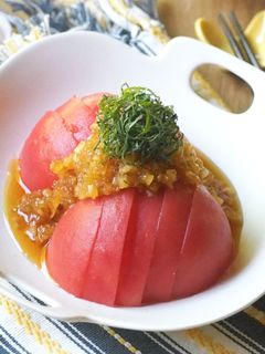 簡単丸ごと♡トマトサラダ-レシピのメイン写真