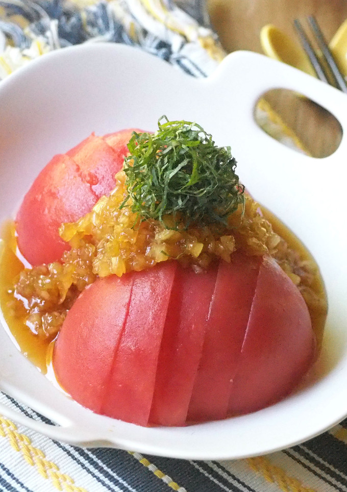 簡単丸ごと♡トマトサラダ-レシピのメイン写真