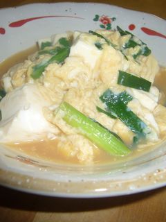 ニラと豆腐の卵とじ-レシピのメイン写真