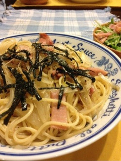 ベーコンとごぼうの和風パスタ-レシピのメイン写真