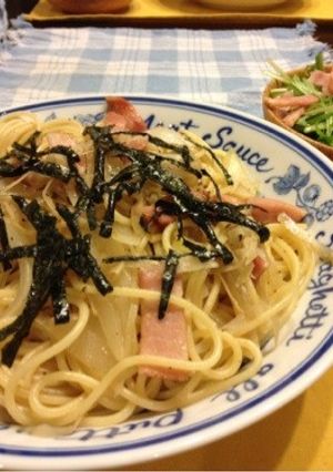 ベーコンとごぼうの和風パスタ-レシピのメイン写真