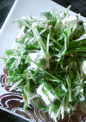 水菜・クリチの昆布茶和え-レシピのメイン写真