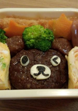 くまさん弁当（キャラ弁）-レシピのメイン写真