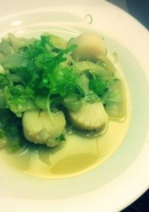 easy！ホタテと白菜のネギ塩ソテー-レシピのメイン写真