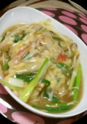 ★ツルシコ麺に良く合う天津麺（袋麺で！）-レシピのメイン写真