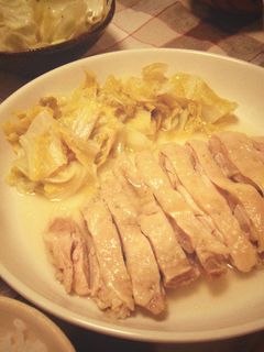 蒸し鶏白菜-レシピのメイン写真