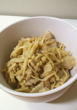 豚えのきポンつゆ炒め〜お弁当にもう一品〜-レシピのメイン写真