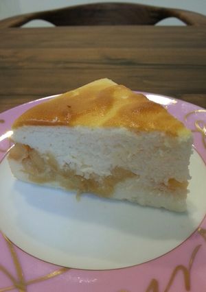 チーズケーキwithキャラメルりんご♪-レシピのメイン写真
