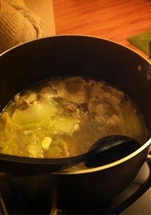 かなカフェ＊あったか塩ちゃんこ鍋-レシピのメイン写真