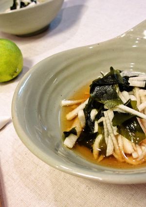 長芋とわかめの酢のもの…柚子風味…-レシピのメイン写真