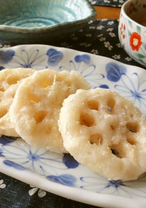 シャキシャキ☆蓮根の天ぷら-レシピのメイン写真
