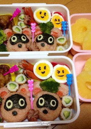 キャラ弁★動物の森★たぬきち-レシピのメイン写真