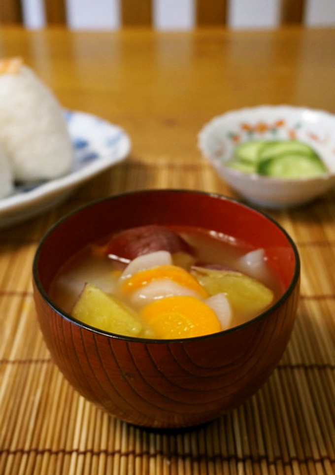 残り野菜で＊大根とさつま芋のお汁-レシピのメイン写真
