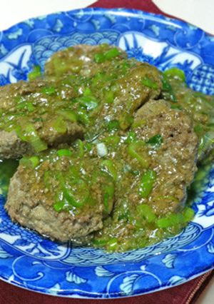 ネギあんの和風ふわバーグ-レシピのメイン写真