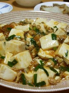 ニラとひき肉の麻婆豆腐-レシピのメイン写真