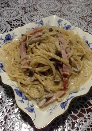 超簡単☆フライパン１つでクリームパスタ♡-レシピのメイン写真