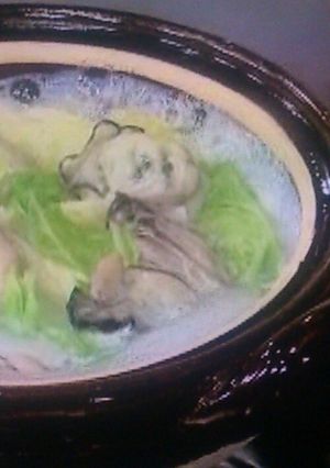 白菜と牡蠣の土鍋蒸し煮-レシピのメイン写真