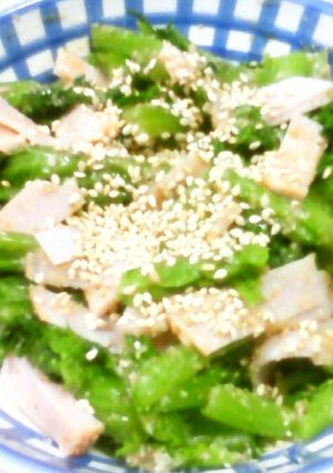 わさび菜ハム中華胡麻和え★-レシピのメイン写真