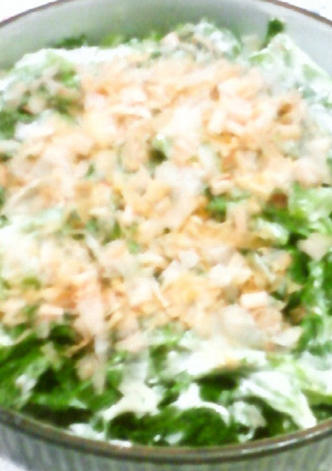 わさび菜鰹節からしマヨ和え-レシピのメイン写真
