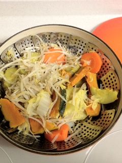 蒸し野菜でヘルシーに!満腹♪満足♪♪-レシピのメイン写真