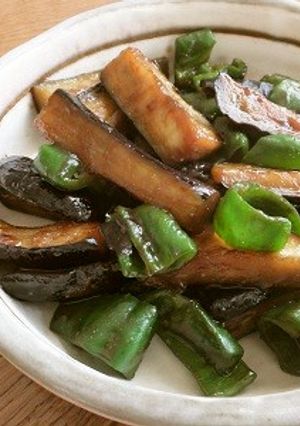 茄子とピーマンの甘味噌炒め♪-レシピのメイン写真