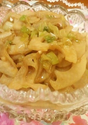 ☺蓮根のネギ味噌炒め☺-レシピのメイン写真