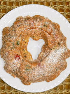 Xmasにも♡リース型でフルーツケーキ-レシピのメイン写真
