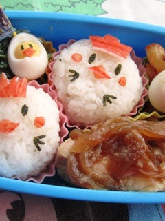にわとりとひよこのお弁当(キャラ弁)-レシピのメイン写真