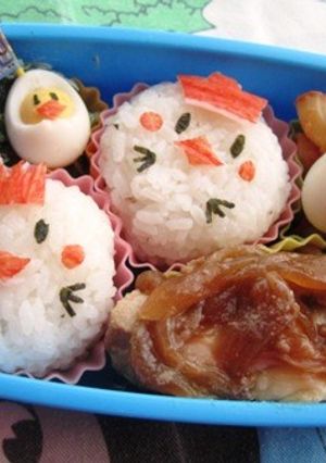 にわとりとひよこのお弁当（キャラ弁）-レシピのメイン写真