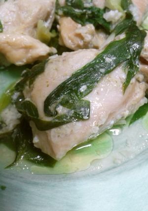 簡単☆鶏ムネ肉のゆず胡椒塩麹漬け酒蒸し-レシピのメイン写真