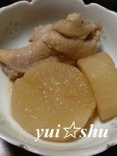 大根と鳥手羽元の煮物-レシピのメイン写真