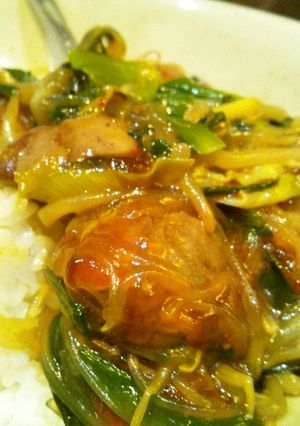 鶏のにらレバー 春雨とろとろうま煮-レシピのメイン写真