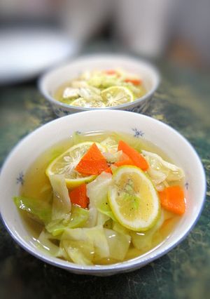 かぼすの酸っぱい野菜スープ-レシピのメイン写真