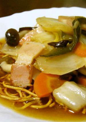 即席麺でパリパリ♪長崎皿うどん風-レシピのメイン写真