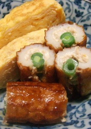 インゲンとツナをちくわにつめて甘辛ダレで-レシピのメイン写真