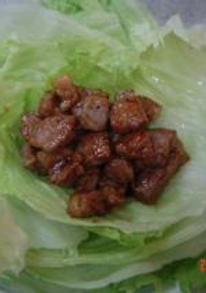 子供も大好き　甘辛牛肉のレタス包み-レシピのメイン写真