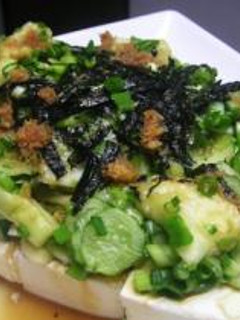 きゅうりとなすの美味しい冷奴-レシピのメイン写真