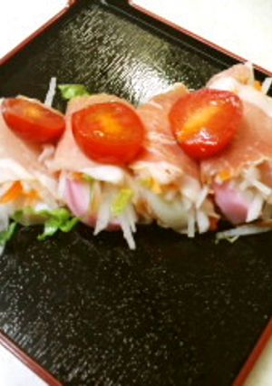 かまぼこと野菜の生ハム巻き-レシピのメイン写真