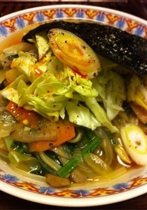 野菜たっぷりラーメン(^-^)/-レシピのメイン写真